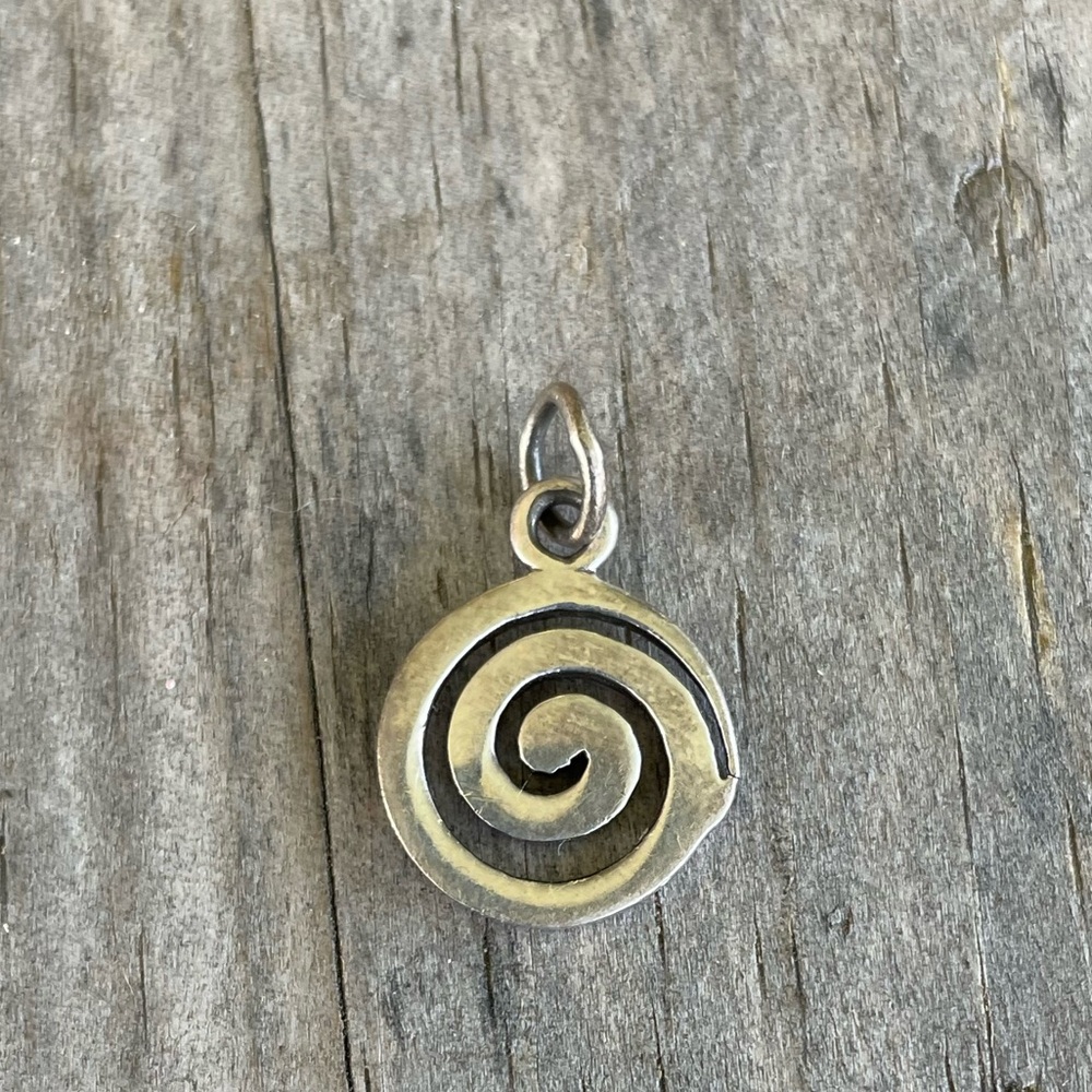 Handmade Sterling Silver Spiral in the Celtic tradition.